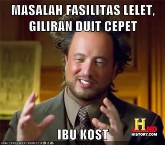 meme ibu kos © 2017 istimewa