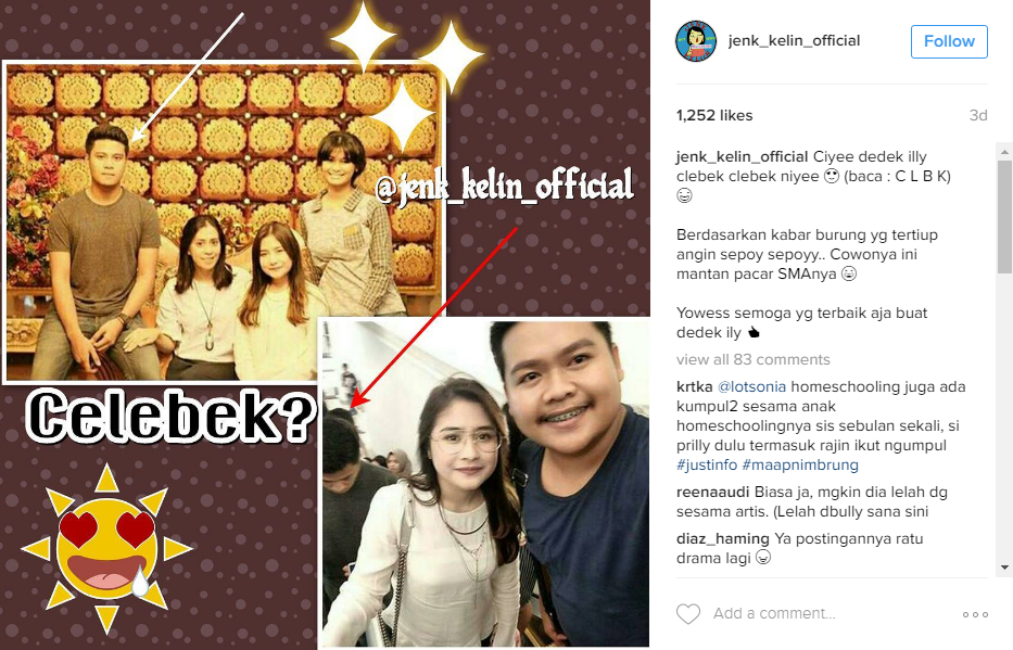 prilly tahun baruan © 2017 brilio.net