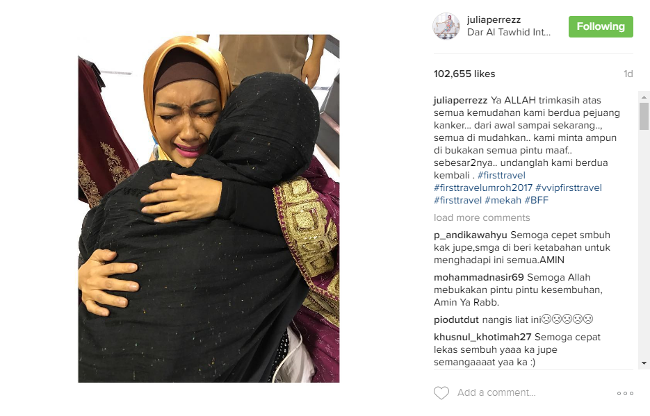 jupe nangis bareng ria © 2017 brilio.net