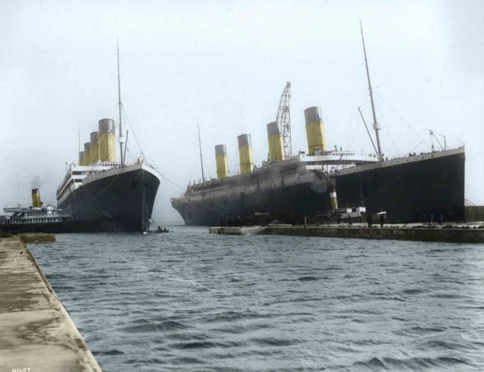 15 Foto langka penampakan Kapal Titanic versi berwarna, jadi keren