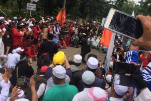 Sidang lanjutan Ahok, atraksi silat jadi tontonan