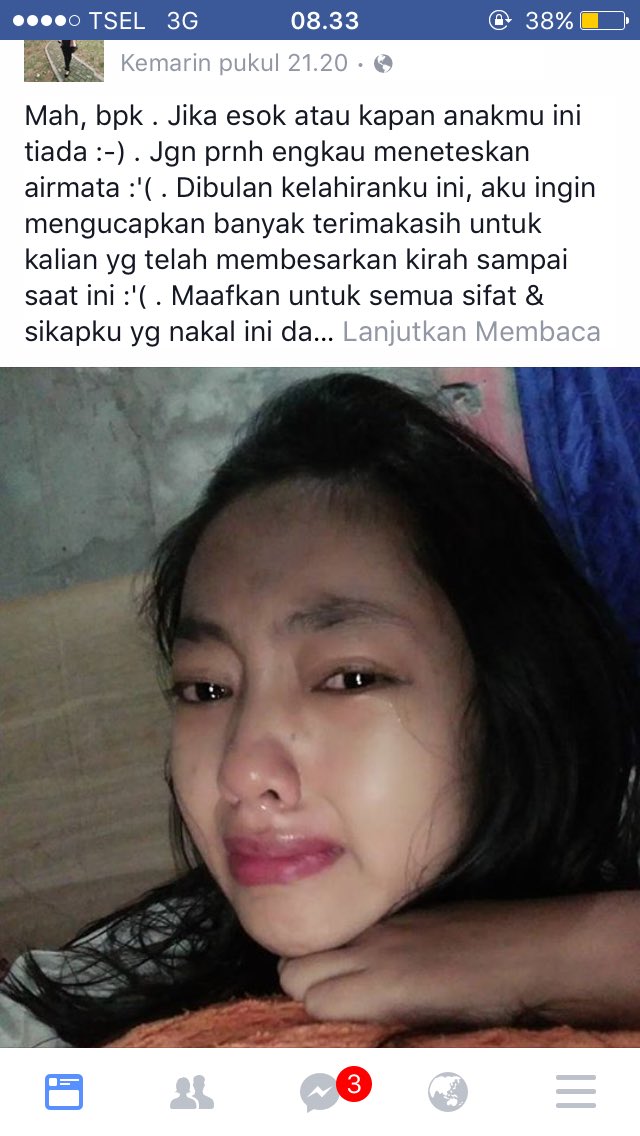 cewek drama di medsos © 2017 Facebook