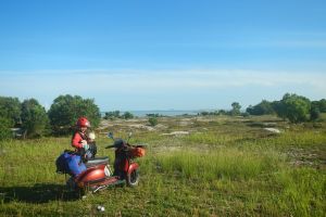 Liburan naik vespa, keluarga ini 11 hari tempuh perjalanan darat