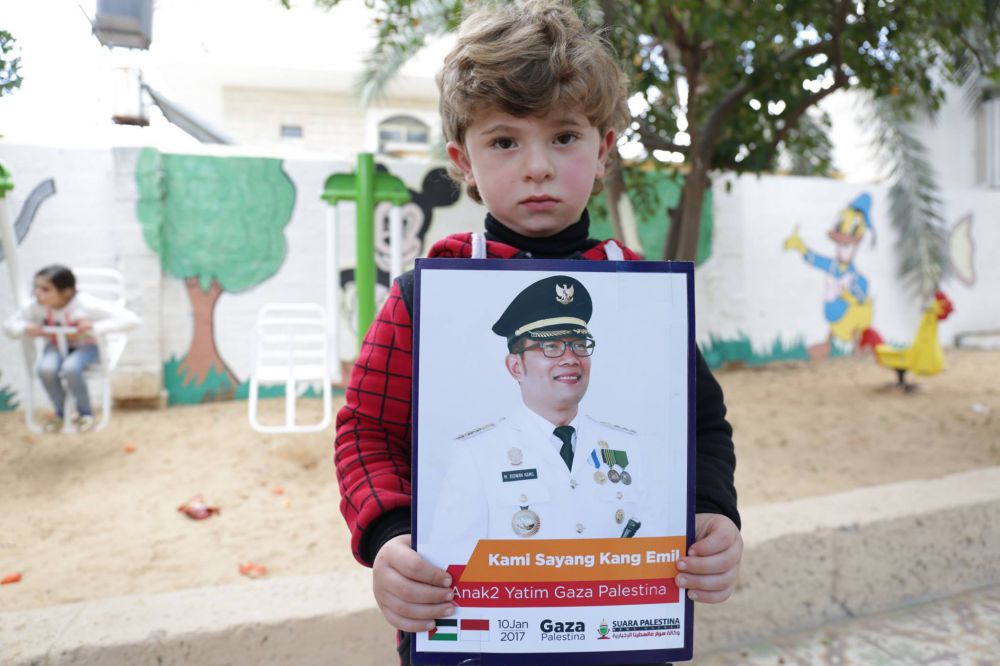 dukungan anak palestina kang emil © 2017 brilio.net