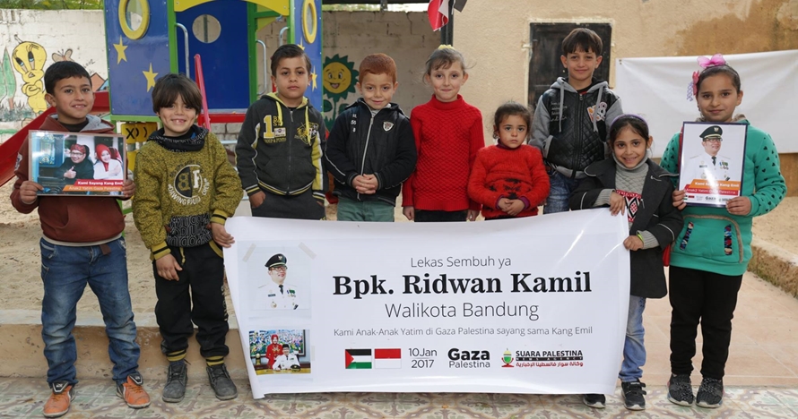 Doa anak-anak Palestina buat Ridwan Kamil yang kena DBD ini bikin haru