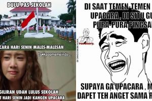 10 Meme alasan males upacara ini pasti kamu banget, pernah yang mana?