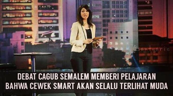 10 Meme lucu Ira Koesno jadi moderator ini bikin jomblo kondusif
