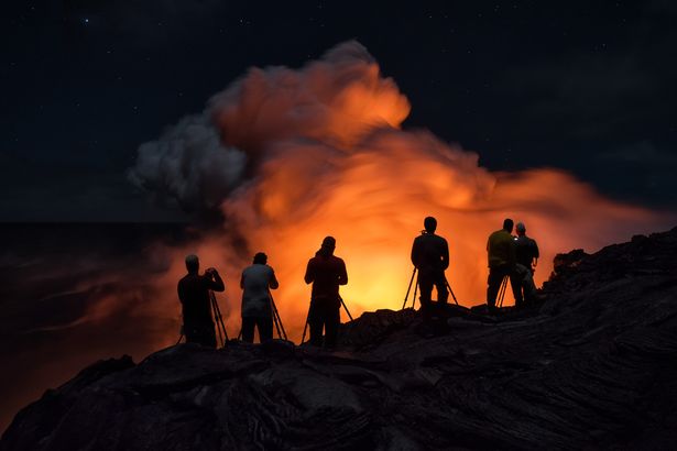 10 Foto lava Gunung Kilauea, wisata ekstrem yang diburu fotografer
