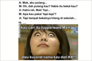 10 Meme kocak 'jaga tupperware emak' ini bikin jantung deg-degan
