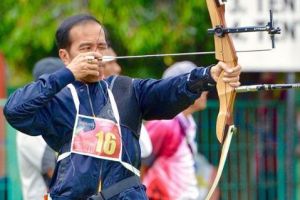 Ini ternyata perolehan angka Jokowi di kejuaran panahan