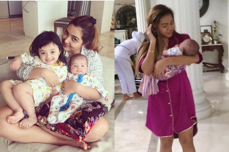 seleb gendong jarik © 2017 brilio.net