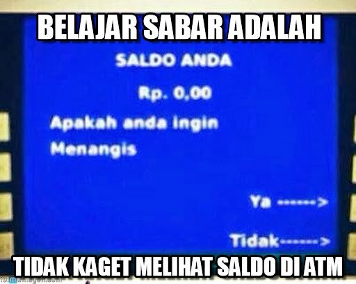 Meme ciri sabar © 2017 Istimewa Meme ciri sabar © 2017 Istimewa