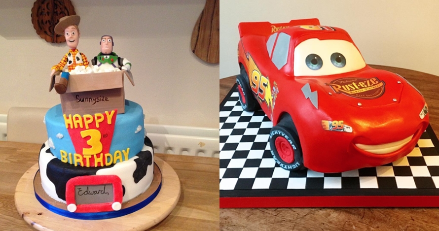 15 Kue ulang tahun bertema kartun dari Pixar ini bikin tak tega makan