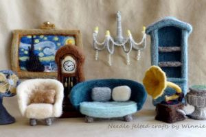 12 Furniture mini ini terbuat dari wol, keren banget deh