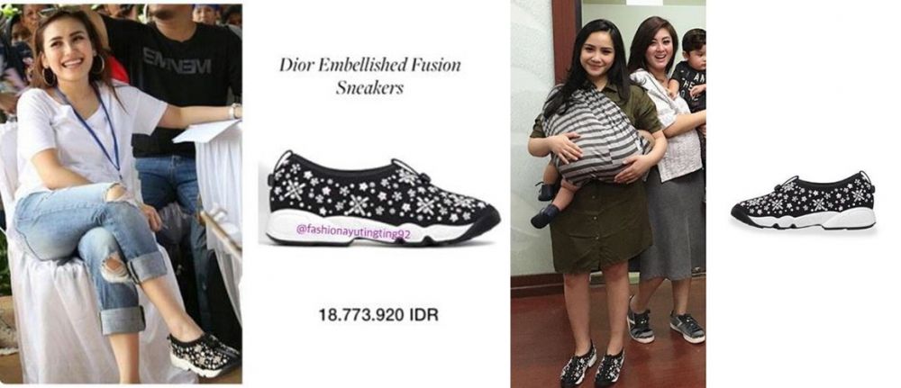 sepatu sama Ayu Ting Ting Nagita © 2017 istimewa sepatu sama Ayu Ting Ting Nagita © 2017 istimewa