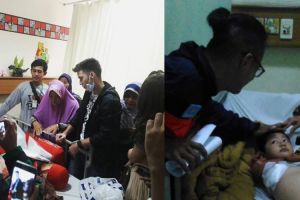 Stefan William besuk bocah yang diamputasi kedua tangannya, bikin haru