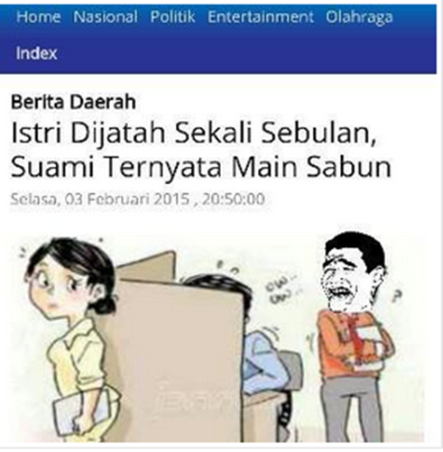 judul berita ngasal yang bikin ketawa ngakak © 2017 berbagai sumber