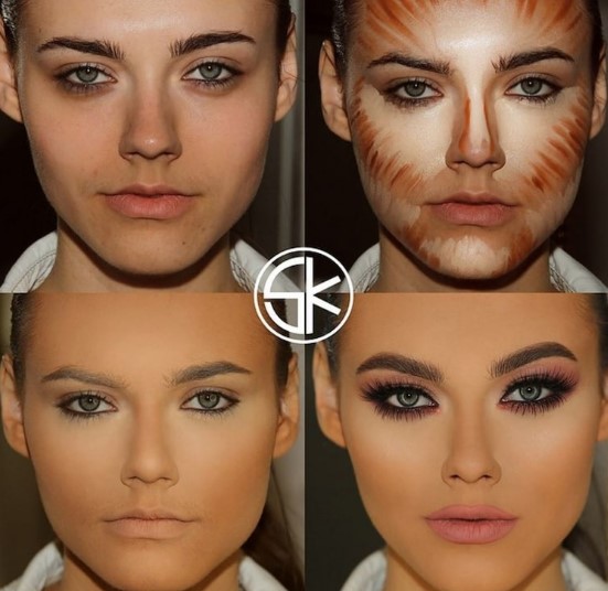 15 Foto ini tunjukkan kalau contouring ampuh ubah wajah seseorang