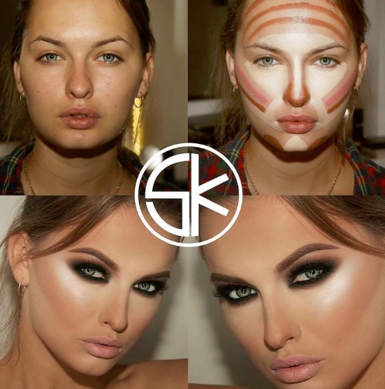 15 Foto ini tunjukkan kalau contouring ampuh ubah wajah seseorang