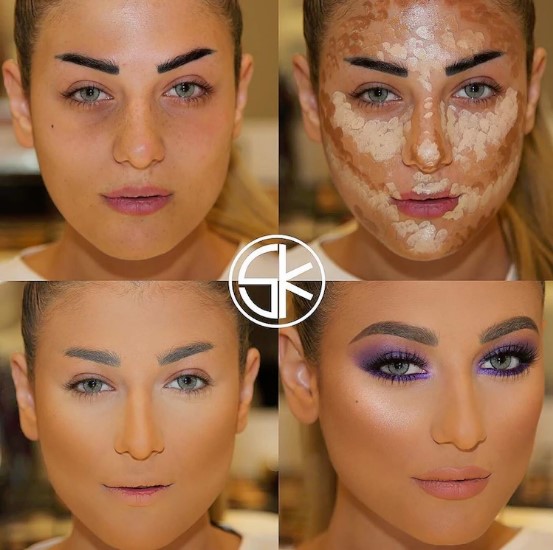 15 Foto ini tunjukkan kalau contouring ampuh ubah wajah seseorang