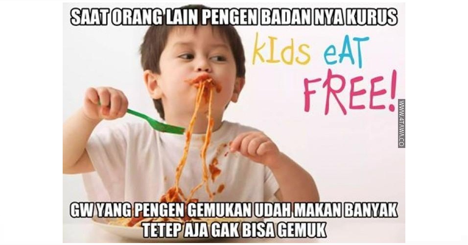 10 Meme 'gagal gemuk' pas buat kamu yang makan banyak tapi tetap kurus