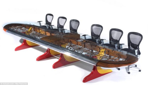 15 Furniture kreatif  dari spare part bekas pesawat ini keren banget