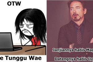 10 Meme 'kamus waktu di Indonesia' ini bikin korban PHP cengar-cengir