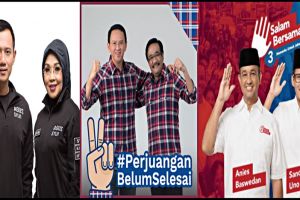 Ini deretan seleb pendukung masing-masing paslon Gubernur DKI
