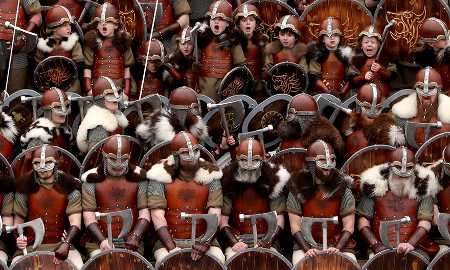 12 Foto fenomenal Festival Viking di Skotlandia, epik abis