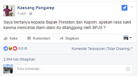 Cuitan Kaesang ikut ramaikan 'saya bertanya ala SBY' ini bikin baper