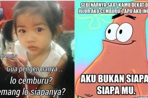 15 Meme 'cemburu' ini bikin hati panas dingin