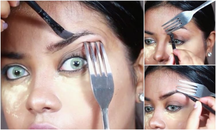 15 Cara gunakan peralatan makan untuk keperluan makeup, keren!