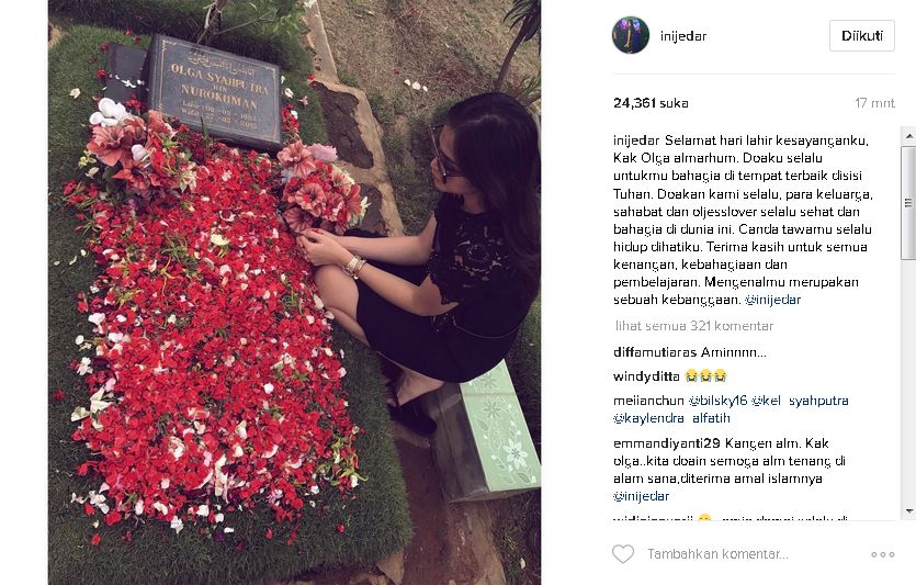 Jedar ke makam Olga © 2017 istimewa