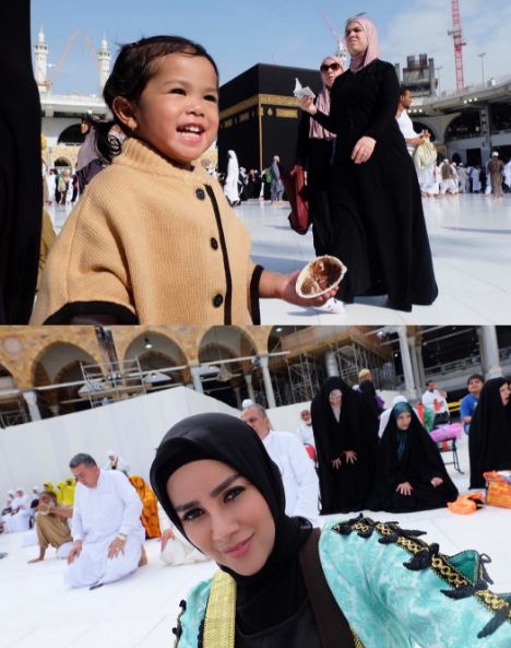 Olla Ramlan Umroh Dewi Sandra © 2017 brilio.net