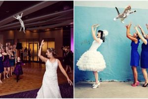 15 Foto editan pengantin lempar 'bunga' ini lucunya bikin ketawa