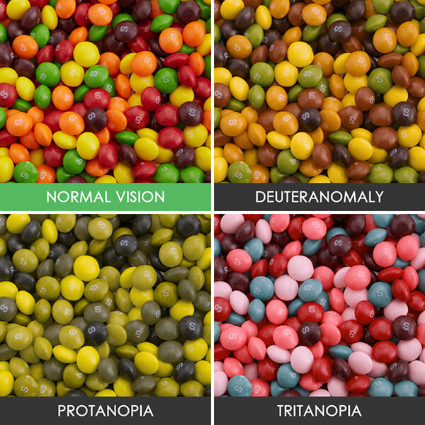 16 Foto perbedaan benda jika dilihat dengan mata normal dan buta warna