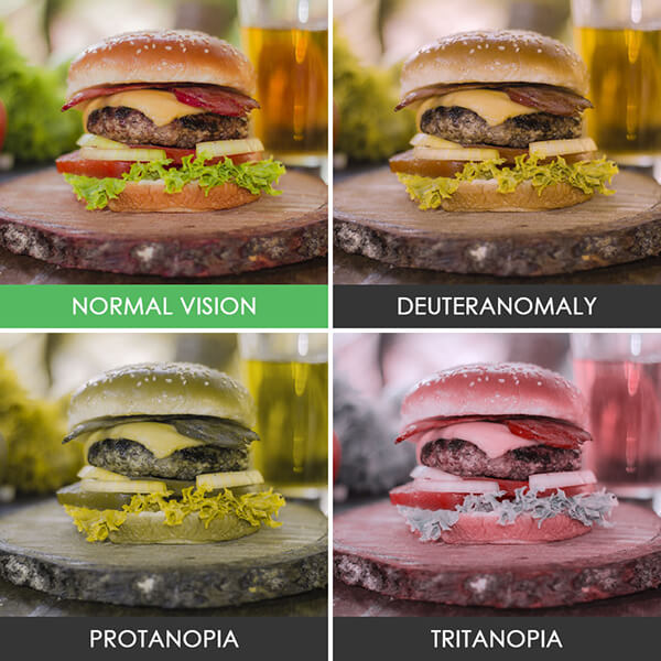 Buta warna dan normal © 2017 designswan Buta warna dan normal © 2017 designswan