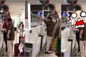 Heboh lelaki ngamuk karena terlambat check-in di bandara, duh