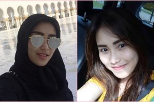 10 Gaya Ayu Ting Ting saat pakai jilbab, makin cantik dan bikin adem