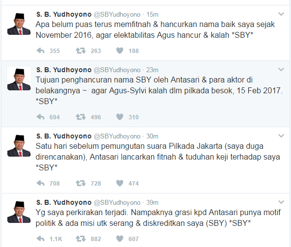 Ini tanggapan SBY soal pengakuan Antasari Azhar yang menyerangnya