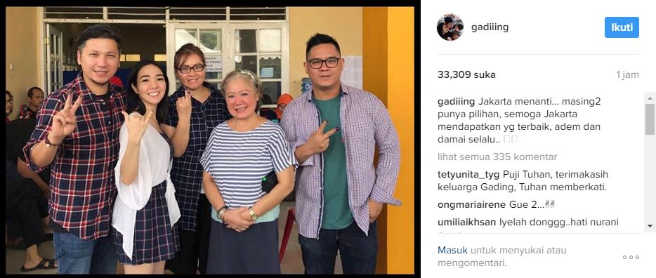 Gaya Seleb Nyoblos © 2017 brilio.net