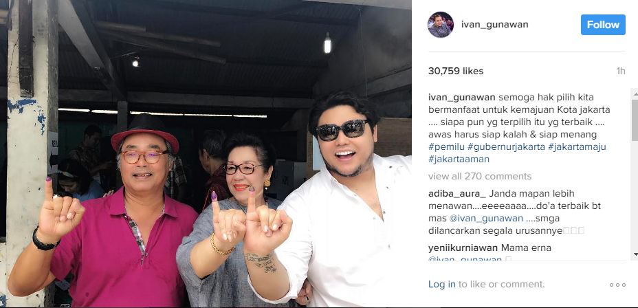 Gaya Seleb Nyoblos © 2017 brilio.net