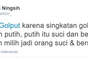 10 Kicauan alasan ngawur golput ini bikin garuk-garuk kepala