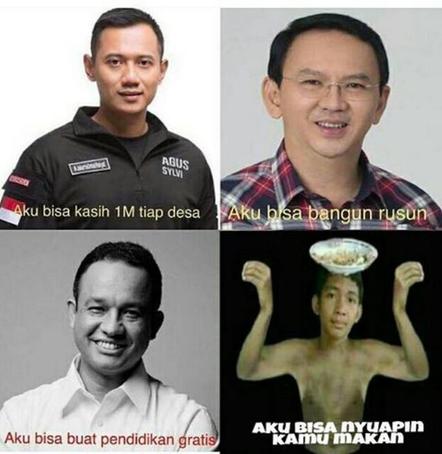 meme pilih aku aja ini lucunya bikin suasana pilkada jadi adem © 2017 instagram
