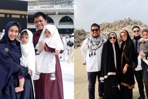 7 Selebriti ini umrah bareng buah hatinya, kompak banget ya