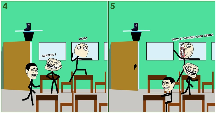 Komik strip 'ngerjain temen' ini endingnya bikin ngakak