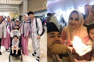 6 Foto keberangkatan umrah Raffi-Nagita & Rafathar, tuai banyak pujian