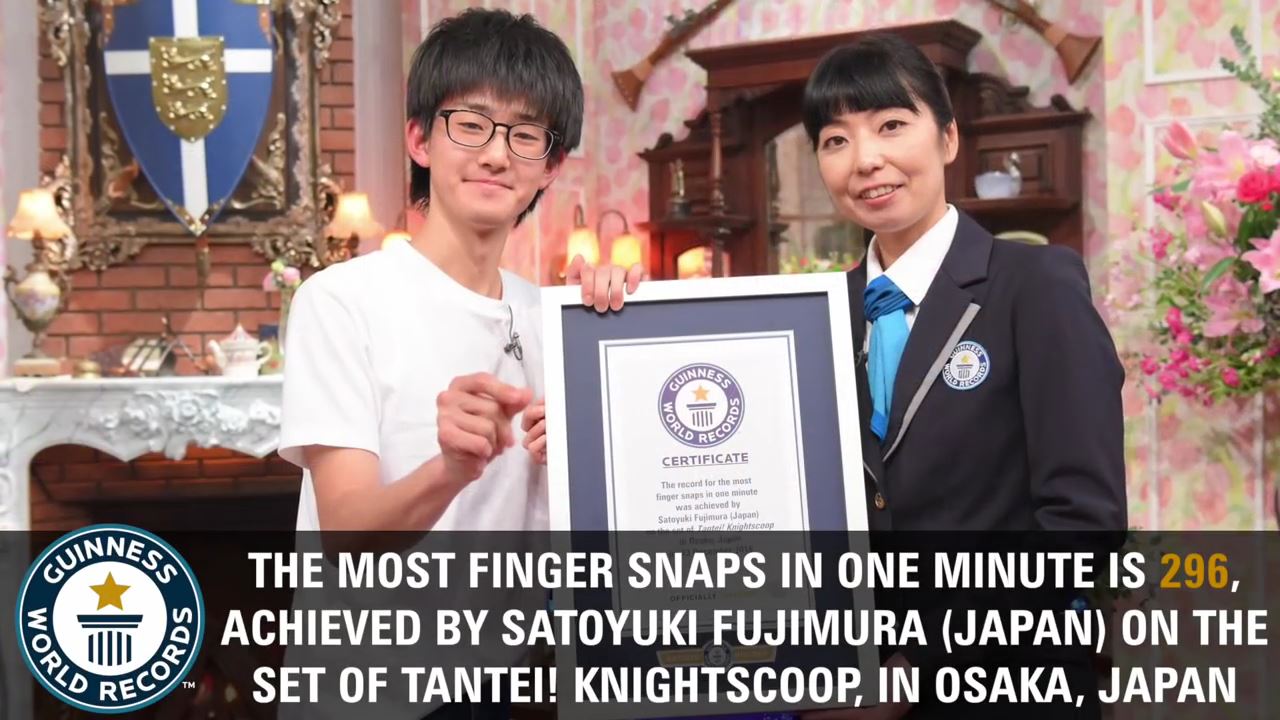 Pria ini pecahkan rekor dunia jentikkan jari 296 kali semenit, wow