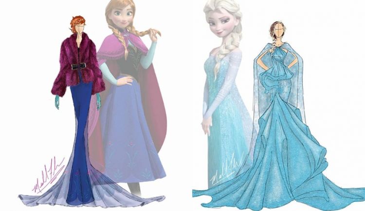 Begini Jadinya 14 Gaun Indah Princess Disney Jika Dibikin Sketsa