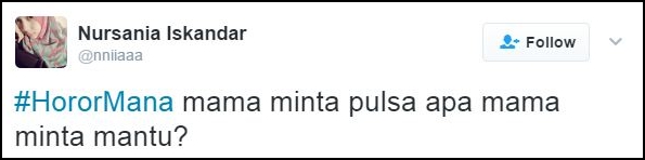 cuitan horor mana ini bukannya serem malah bikin baper © 2017 twitter